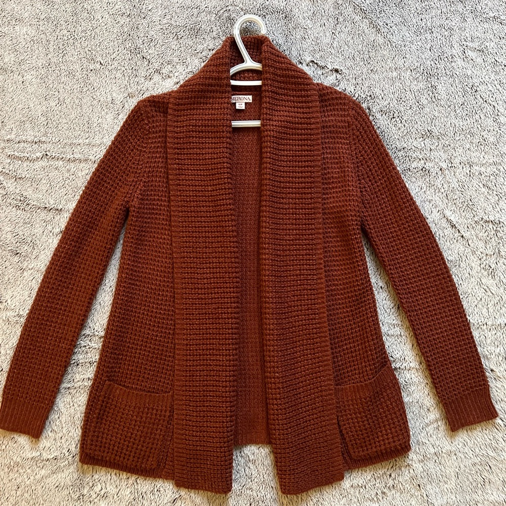 Merona Orange Knit Cardigan